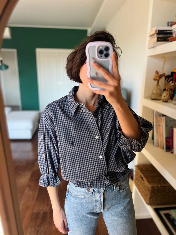 Camicia Gilbi Ralph Lauren quadretti blu scuro
