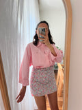 Combo pareo + camicia Ralph Lauren • fiorellini e rosa
