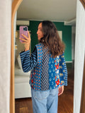 Gilet trapuntato blu