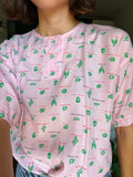 T-shirt verdura 🥦🫑🥬 rosa