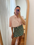 Combo pareo + camicia Ralph Lauren • righe rosa e esagoni