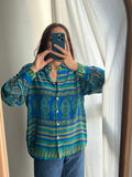 Camicia indiana modello maschile bluette