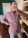 Camicia Ralph Lauren quadretti vinaccia