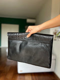 Maxi pochette nera cocco