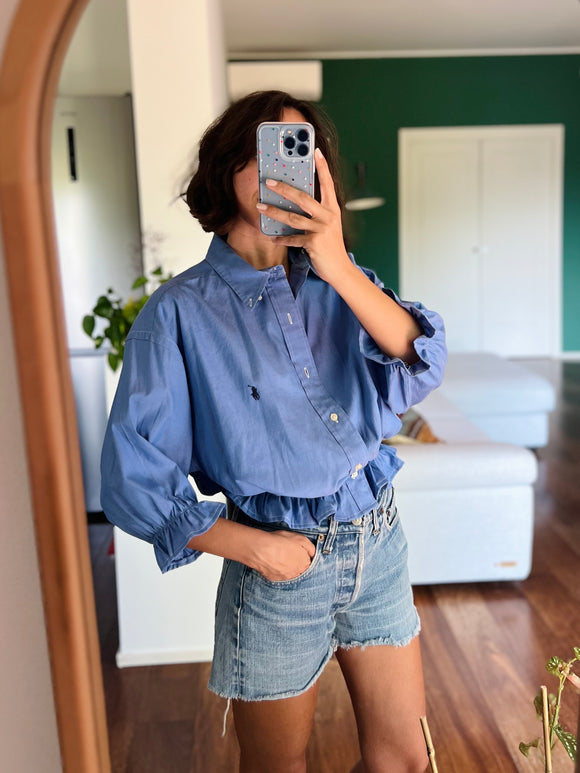 Camicia Gilbi Ralph Lauren azzurra scura