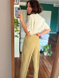 Pantalone taglio maschile a righe