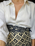 Combo pareo + camicia Ralph Lauren • blu e panna 2