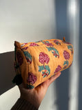 Beauty case di cotone arancione
