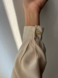 Camicia panna colletto piccolo