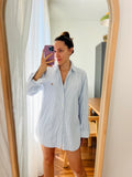 Combo pareo + camicia Ralph Lauren • azzurro righine e fiori