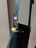 Borsa secchiello vimini blu