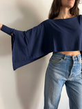 Maglia mantella blu