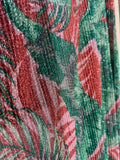 Abito lungo con cintura luccicante palme