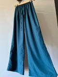 Pantalone sartoriale ampio satin carta da zucchero