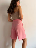 Bermuda rosa con pince