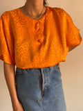 Camicia di seta arancione