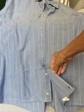 Camicia Lacoste azzurra righe