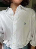 Camicia Gilbi Ralph Lauren bianca stemma blu