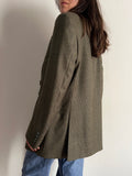 Blazer trama lavorata verde