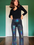 Pantalone a zampa holographic