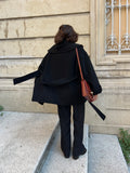 Cappotto sartoriale corto nero