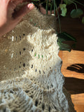 Cardigan panna traforato