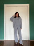 Pantalone lana merino grigio
