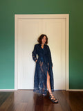 Chemisier Panarea blu con pizzo