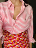 Combo pareo + camicia Ralph Lauren • rosa righe e esagoni
