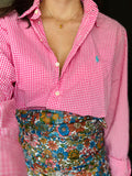 Combo pareo + camicia Ralph Lauren • quadretti fuxia e fiori liberty