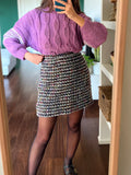 Mini gonna tweed multicolor