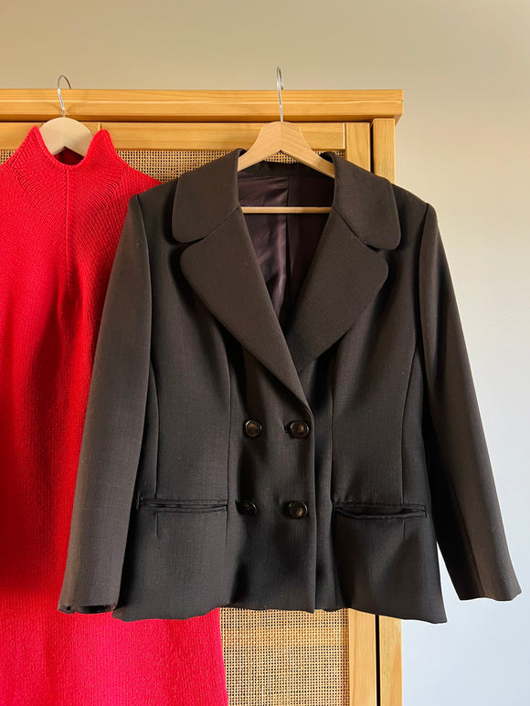 Blazer marrone doppio petto