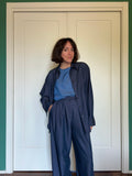 Camicia sartoriale denim blu
