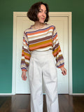 PRE ORDINE • Camicina sartoriale righe viola