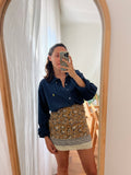 Combo pareo + camicia Ralph Lauren • senape e blu