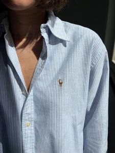 Camicia Ralph Lauren righine azzurre 4