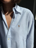 Camicia Ralph Lauren righine azzurre 4