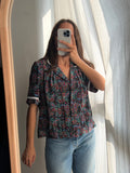 Camicia nera paisley