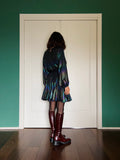 Abito con cintura corto holographic