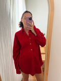 Combo pareo + camicia Ralph Lauren • rosso e viola