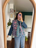 Gilet trapuntato grigio