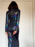 Abito lungo holographic