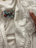 Camicia bianca doppio petto con pizzo