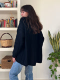 Cardigan trecce nero