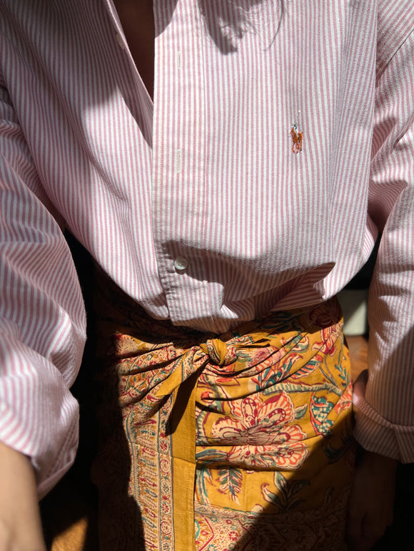 Combo pareo + camicia Ralph Lauren • senape e rosa