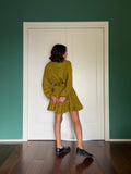Abito con cintura satin olio