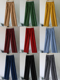 Pantalone Alberto di velluto a coste verde