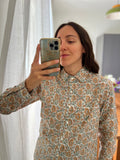 Camicia di cotone gelsomino giallo