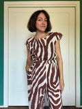 Maglietta sartoriale lino animalier