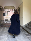 Cappotto lungo blu